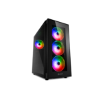 CASE SHARKOON GAMING  TG5 PRO RGB MEDIA TORRE PANEL DE VIDRIO TEMPLADO 3 VENTILADORES RGB NEGRO 4044951029105