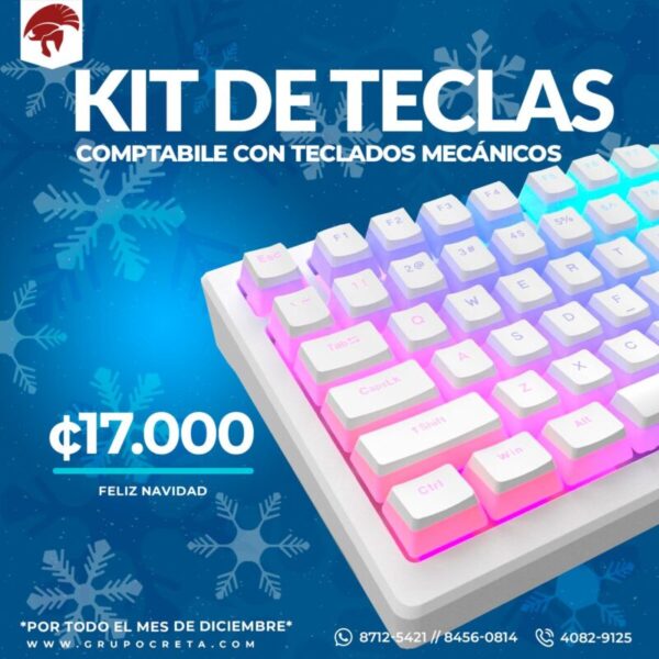 kit de teclas blancas Creta Gaming