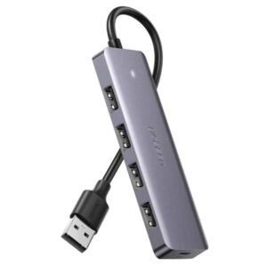 HUB UGREEN CM219 5 EN 1 USB-A 4 PUERTOS USB-A Y 1 PUERTO MICRO USB 5GBPS 50985
