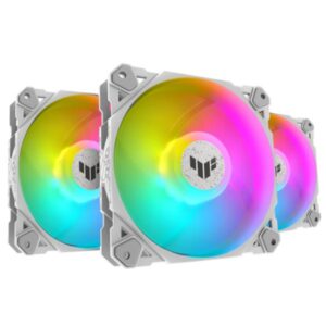 ABANICO GAMING ASUS TUF TF120A1WT KIT TRIPLE CON CONTROLADOR ARGB BLANCO 90DA0033-B08030