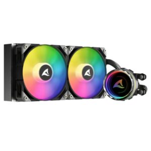 ENFRIAMIENTO LIQUIDO SHARKOON S80 RGB AIO 240MM LOGOTIPO GIRATORIO RGB NEGRO 4044951038008