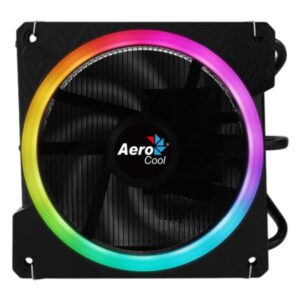 ABANICO AEROCOOL CYLON 3H ARGB PWM 4P PARA CPU CON TECNOLOGIA HEAT CORE TOUCH CON 3 TUBOS DE CALOR TERMICO ILUMINACION LED ARGB NEGRO ACTC-CL30320.73