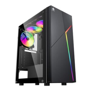 CASE GAMING  EAGLE WARRIOR H430  CG15AARA001C VIDRIO TEMPERADO USB 2.0 X 2+ HD AUDIO +ABS