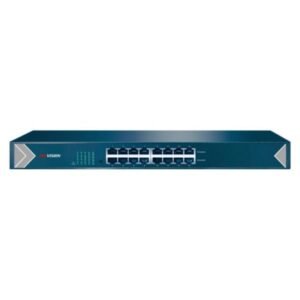 SWITCH 16 PUERTOS HIKVISION L2. UNMANAGED. 16 GIGABIT RJ45 PORTS. DESKTOP PLASTIC DS-3E0516-E (O-STD) 301801289