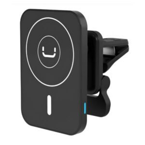 SOPORTE DE CELULAR UNNO TEKNO CH3013BK CON CARGADOR INALÁMBRICO MAGNÉTICO PARA VENTILACIÓN