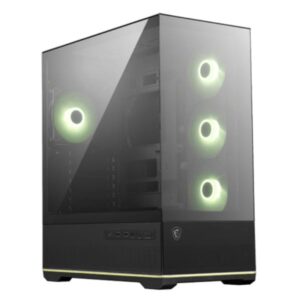 CASE RGB MSI  MAG PANO 110R PZ  TORRE MEDIA  VIDRIO FRONTAL Y LATERAL  3 ABANICOS LATERALES Y 1 ABANICO TRASERO  306-7G28R21-JA4