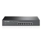 SWITCH TP LINK TL-SG1008 8 PUERTOS GIGABIT 10/100/1000 MBPS NO ADMINISTRABLE RACKMOUNT NEGRO