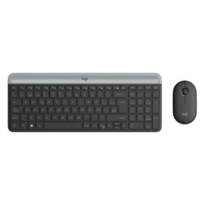 TECLADO Y MOUSE LOGITECH MK470 SLIM COMBO MEMBRANA INALÁMBRICO 2.4 GHZ ESPAÑOL 920-009266