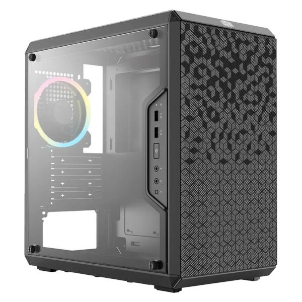 CASE COOLER MASTER MASTERBOX Q300L MINI TOWER VENTILADOR 1 DE 120MM CON PANEL LATERAL ACRÍLICO TRANSPARENTE MCB-Q300L-KANN-S01 NEGRO