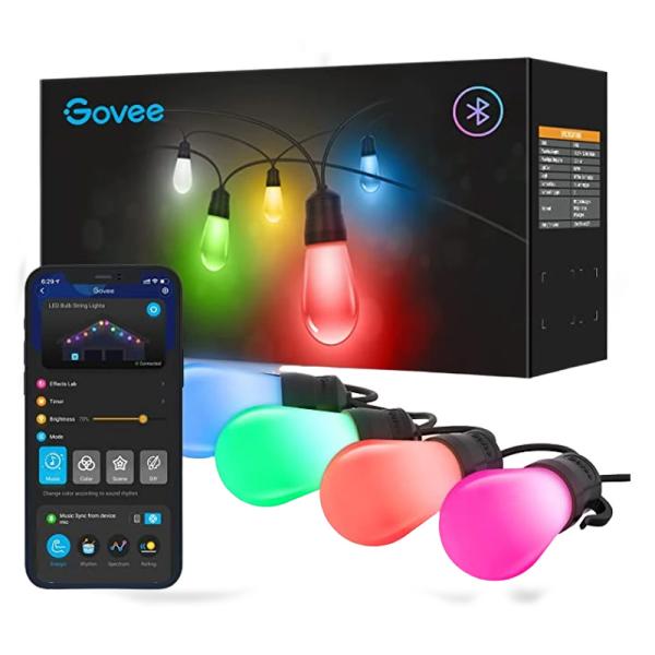 GUIRNALDA BOMBILLOS GOVEE WIFI BLUETOOTH SMART STRING BULBS 14 METROS H7028 H7028AB-OF-LA