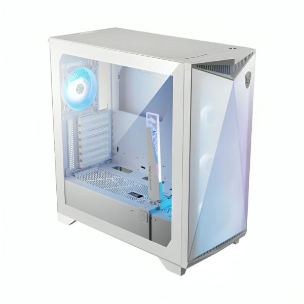 CASE GAMING RGB MSI MPG GUNGNIR 300R AIRFLOW MID TOWER VENTILADORES 4 DE 120MM 306-7G21W21-W57 BLANCO