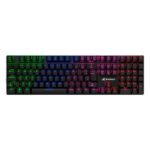 TECLADO GAMING RGB SHARKOON PUREWRITER MECÁNICO ALÁMBRICO USB INGLÉS SWITCH ROJO 4044951021468 NEGRO