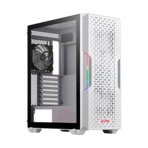 CASE GAMING RGB XPG STARKER AIR MID TOWER VENTILADORES 2 DE 120MM  Y MALLA FRONTAL STARKERAIR-WHCWW