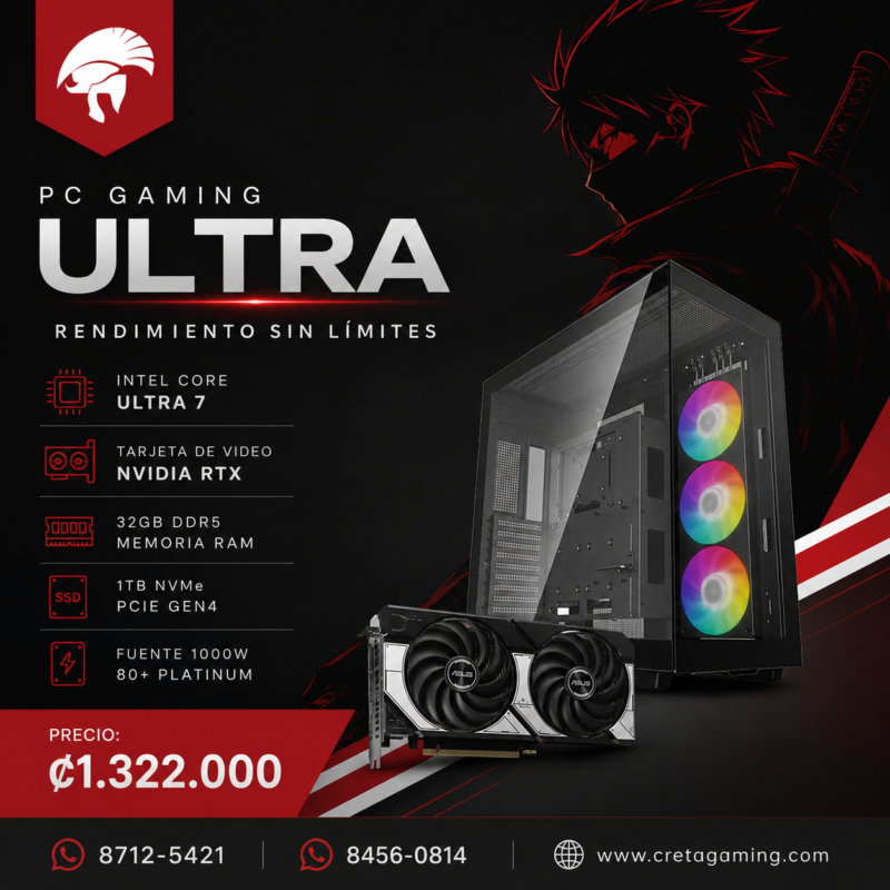 Computadora Intel Ultra 7 + RTX 5070