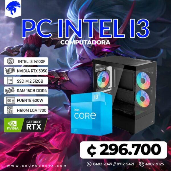 PC Intel Core i3 Creta Gaming