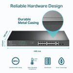 SWITCH TP LINK 18 PUERTOS GIGABIT RACKMOUNT TL-SG1218MP