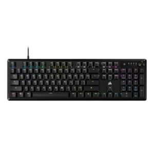 TECLADO GAMING RGB CORSAIR K70 CORE MECÁNICO ALÁMBRICO USB SWITCH ROJO INGLÉS CH-910971E-NA