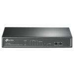 SWITCH TP LINK TL-SF1008LP(UN) 8 PUERTOS RJ45 / 4 PUERTOS POE 10/100 MBPS NO ADMINISTRABLE GRIS