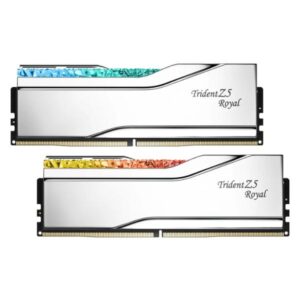 MEMORIA RAM PC 32GB (2X16GB) G.SKILL TRIDENT Z5 ROYAL DDR 7200MHZ CL34 1.40V XMP F5-7200J3445G16GX2-TR5S BLANCO