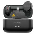 MICROFONO MAONO WM650 PB2 INALAMBRICO CON RECEPTOR LIGHTNING CON CANCELACION DE RUIDO NEGRO