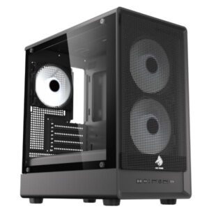 CASE EAGLE WARRIOR CG03AMRA001C TORRE PEQUEÑA CON 2 ABANICOS CON VIDRIO LATERAL