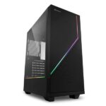 CASE GAMING RGB SHARKOON FLOW MID TOWER VENTILADOR 1 DE 120MM CON VIDRIO LATERAL Y MALLA 4044951028146