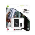 MEMORIA MICRO SDXC 128GB KINGSTON SDCS2 CANVAS SELECT PLUS CLASE 10 100 MB/S OPTIMIZADA PARA DISPOSITIVOS ANDROID