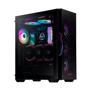 CASE GAMING RGB XPG STARKER AIR MID TOWER VENTILADORES 2 DE 120MM CON VIDRIO LATERAL Y MALLA FRONTAL STARKERAIR-BKCWW
