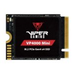 HD INTERNO SOLIDO 500GB PATRIOT VP4000 MINI VIPER GAMING M.2 2230 PCIE GEN4 X4 NVME 5000MB/S / 3500MB/S NEGRO