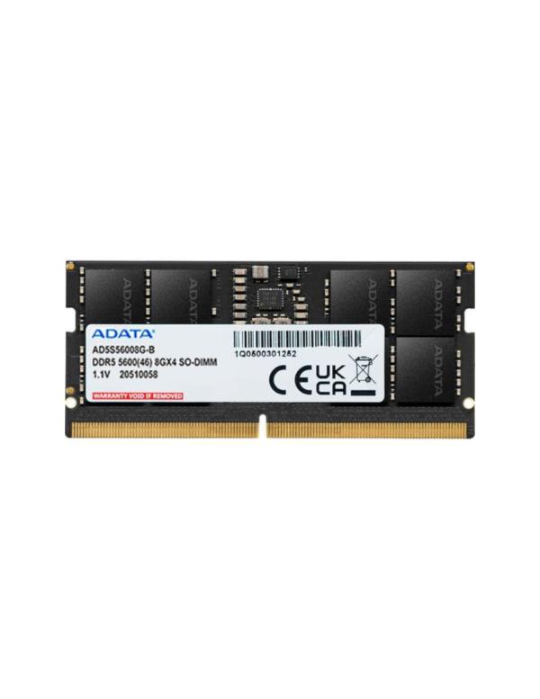 MEMORIA RAM PARA LAPTOP 8GB ADATA AD5S56008G-S DDR5 5600MHZ CL46 1.1V