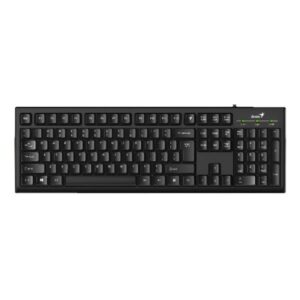 TECLADO GENIUS SMART KB-100 MEMBRANA ALÁMBRICO USB 31300005401 NEGRO
