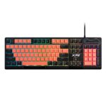 TECLADO GAMING RGB XPG SEEKER MERA MEMBRANA ALÁMBRICO USB INGLÉS SEEKER105Z-BK/OGCES