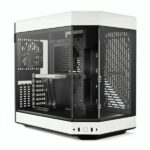 CASE GAMING HYTE Y60 MID TOWER  VENTILADORES 3 DE 120MM CON VIDRIO FRONTAL, LATERAL Y ESQUINA CS-HYTE-Y60-BW BLANCO / NEGRO