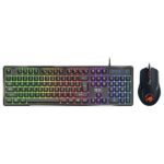 TECLADO Y MOUSE GAMING RGB GENIUS SCORPION KM-GX6 ALÁMBRICO USB ESPAÑOL 31330010401 NEGRO