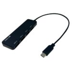 HUB NOVA AHB1S240001C 5 EN 1 USB-C 4 PUERTOS UBS-A 2.0  480MBPS