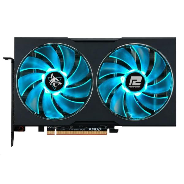 TARJETA DE VIDEO POWERCOLOR HELLHOUND RADEON RX 7600 8GB GDDR6 2280 MHZ RX7600 8G-L/OC NEGRO