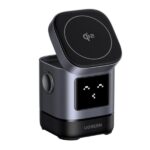 CARGADOR INALAMBRICO 2 EN 1 UGREEN W709 15W MAGNETICO CARGA RAPIDA PARA APPLE 45775 NEGRO