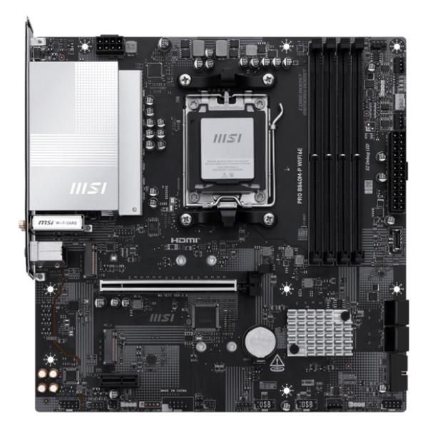 TARJETA MADRE MSI PRO B840M-P WIFI6E AM5 MICRO ATX DDR5 911-7E77-002 NEGRO