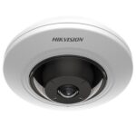 CAMARA FISHEYE  HIKVISION DS-2CD2955G0-ISU(1.05MM) (O-STD) (E) 5 MP H.265+ FOV 180 IR 8 M AUDIO MICRÓFONO INCORPORADO 311322801 BLANCO