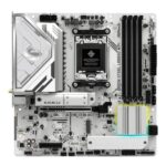 TARJETA MADRE ASROCK B850M STEEL LEGEND WIFI AM5 MICRO ATX DDR5 MB-B850MSLWIFI BLANCO
