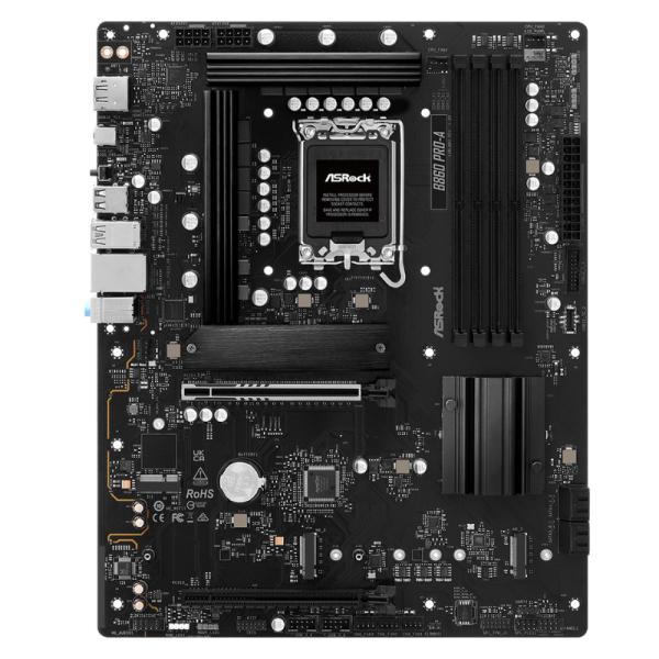 TARJETA MADRE ASROCK B860 PRO-A LGA1851 ATX DDR5 MB-B860 PROA NEGRO