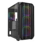 CASE RGB SHARKOON AK5M MID TOWER VENTILADORES 4 DE 120MM CON VIDRIO LATERAL 4044951041671 NEGRO