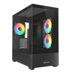 CASE RGB SHARKOON MK6 MID TOWER VENTILADORES 3 DE 120MM CON VIDRIO LATERAL 4044951041794