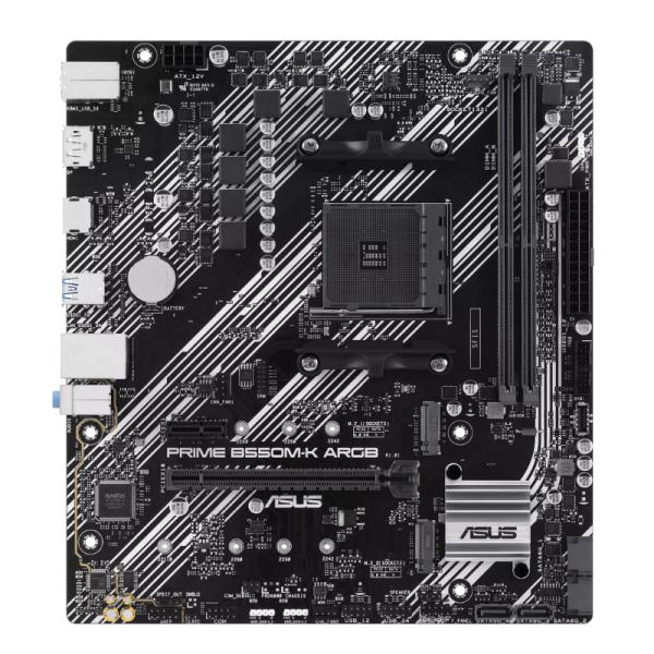 TARJETA MADRE ASUS PRIME B550M-K ARGB AM4 MICRO ATX DDR4 90MB1GC0-M0EAY0