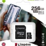 MEMORIA MICRO SDXC 256GB KINGSTON SDCS2/256GB CANVAS SELECT CLASE 10 100 MB/S COMPATIBLE PARA DISPOSITIVOS ANDROID