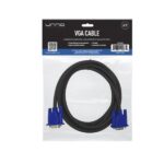 CABLE UNNO TEKNO VGA 1.8M/6FT BLACK CB4016BK NEGRO