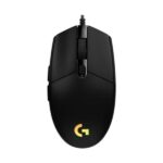 MOUSE GAMING RGB LOGITECH G203 LIGHTSYNC ALÁMBRICO USB 8000 DPI 910-005790 NEGRO