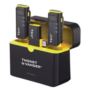 MICROFONO THONET & VANDER VX390 LAVALIER INALÁMBRICO USB-C CUNA DE CARGA DOBLE HK096-03683 NEGRO