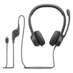 HEADSET LOGITECH H390 ALÁMBRICO USB-C 981-001575 NEGRO