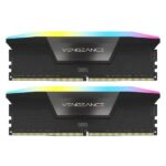 MEMORIA RAM PC 32GB (2X16GB) CORSAIR VENGEANCE RGB DDR5 6000 MHZ CMH32GX5M2F6000Z36 NEGRO